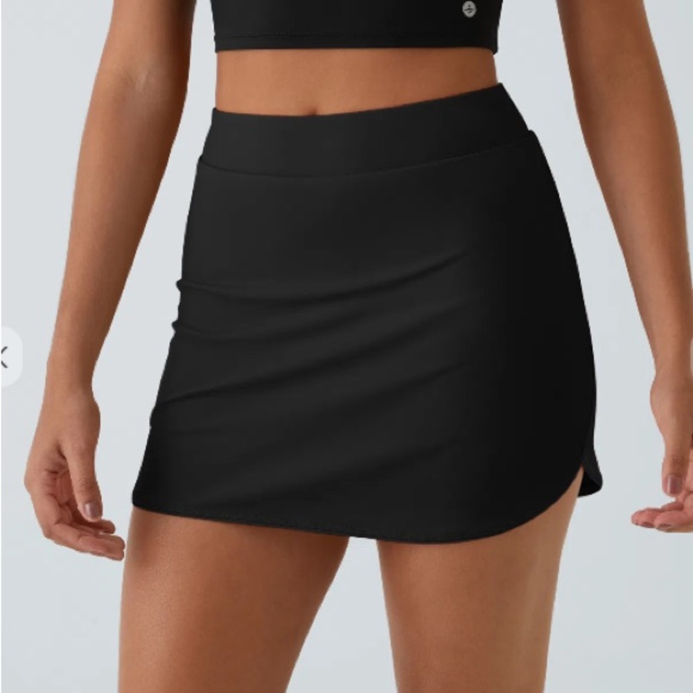 NWT HALARA Black Tennis Skirt